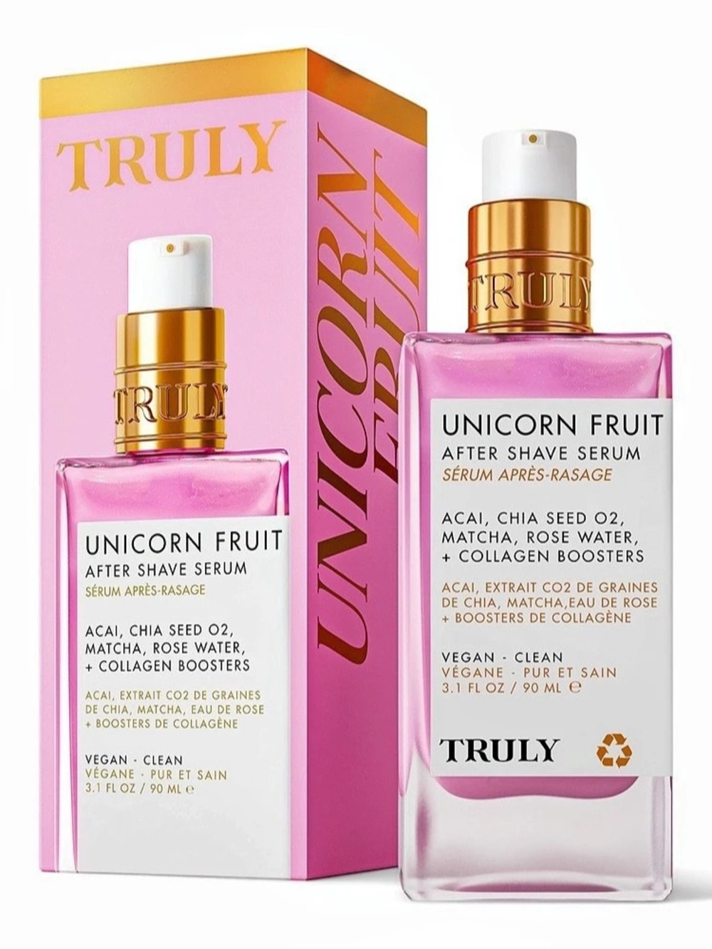 Truly Unicorn Fruit After Shave Serum Pink NWT